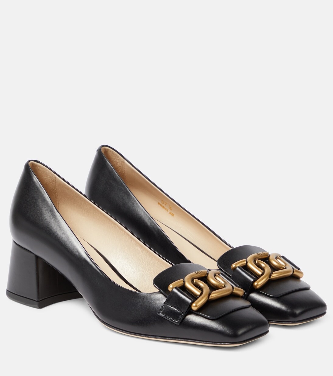 

Кожаные туфли с логотипом Tod'S, черный