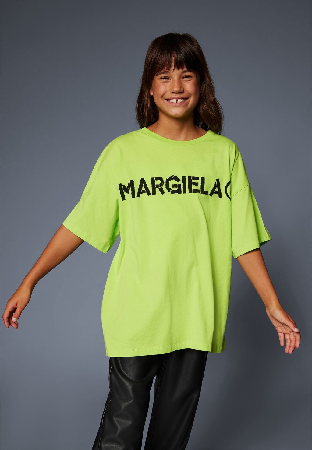 

Футболка с принтом Unisex MM6 Maison Margiela, цвет slime green