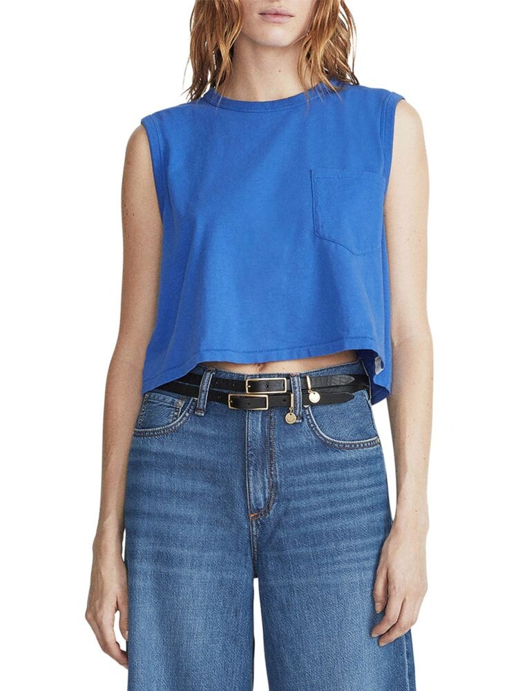 

Майка Mini Slub с карманами Rag & Bone, цвет True Blue