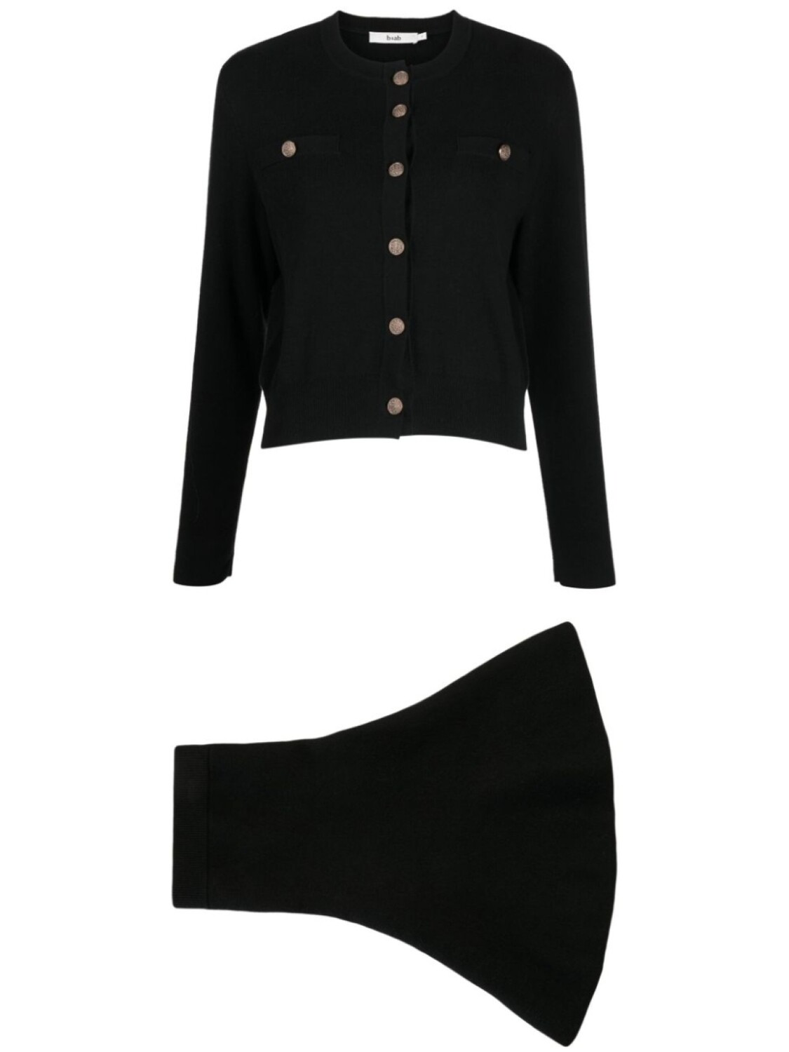 

B+Ab cotton-blend skirt suit, черный