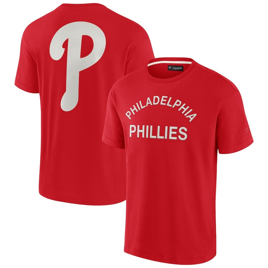 

Футболка с коротким рукавом Fanatics Signature Philadelphia Phillies, красный