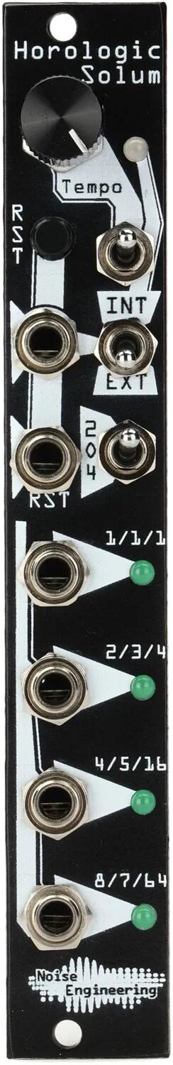 

Шумотехника Horologic Solum Модуль тактового генератора с управлением по напряжению Eurorack - черный