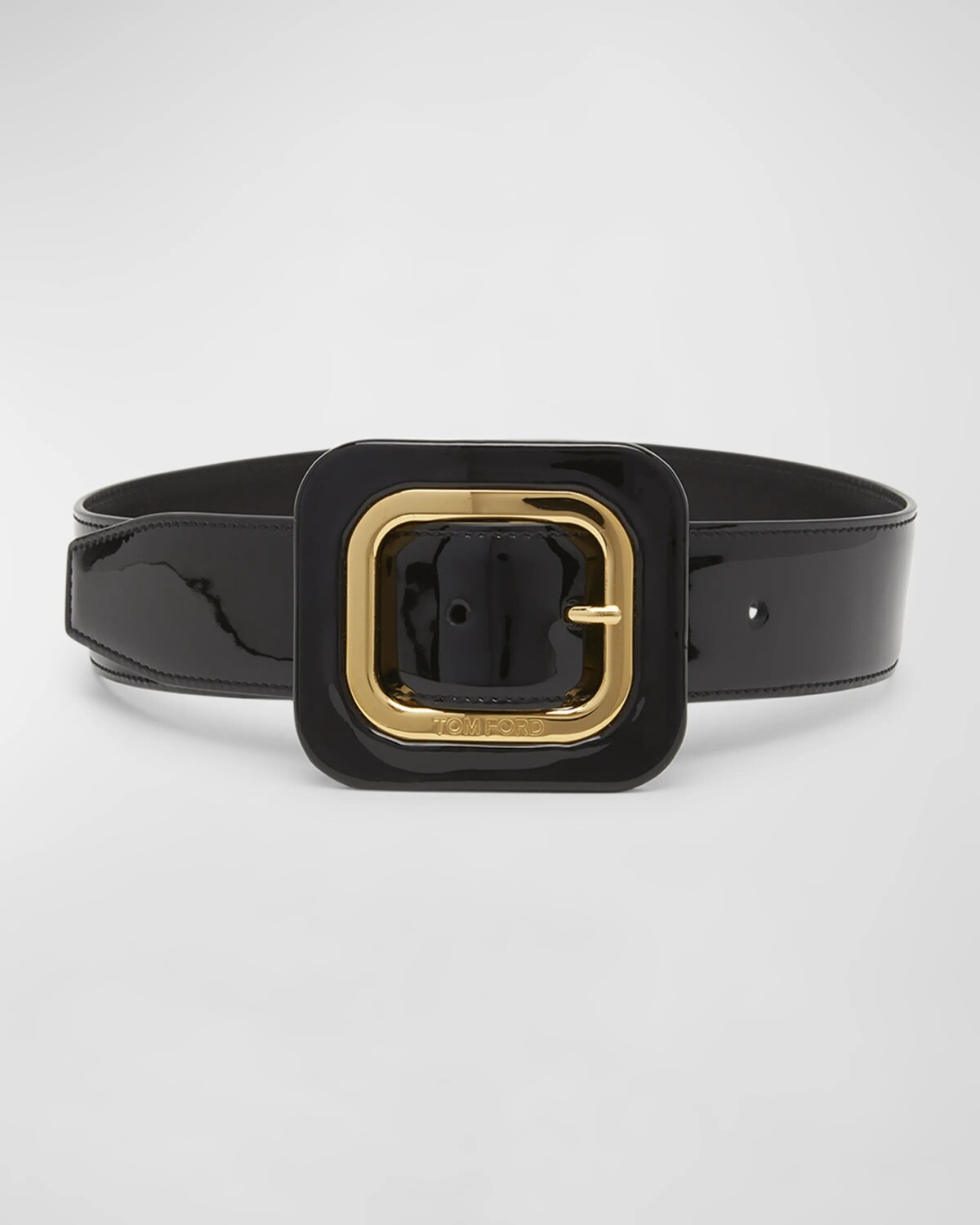 Ремень из лакированной кожи Frame TOM FORD, цвет Black