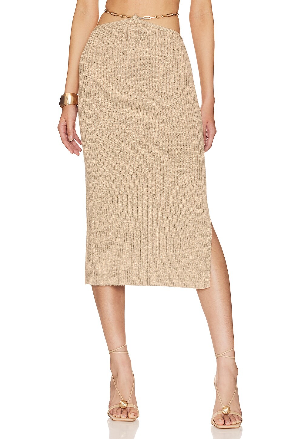 

Юбка Cult Gaia Zariana Knit, экрю