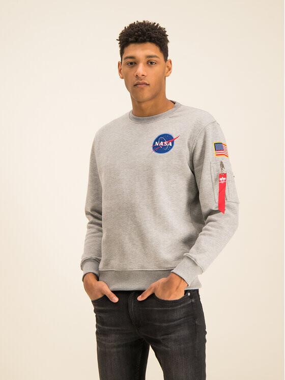 

Толстовка обычного кроя Alpha Industries, серый