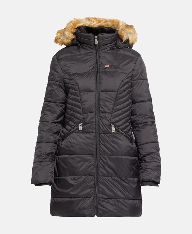 

Стеганое пальто Geographical Norway, черный