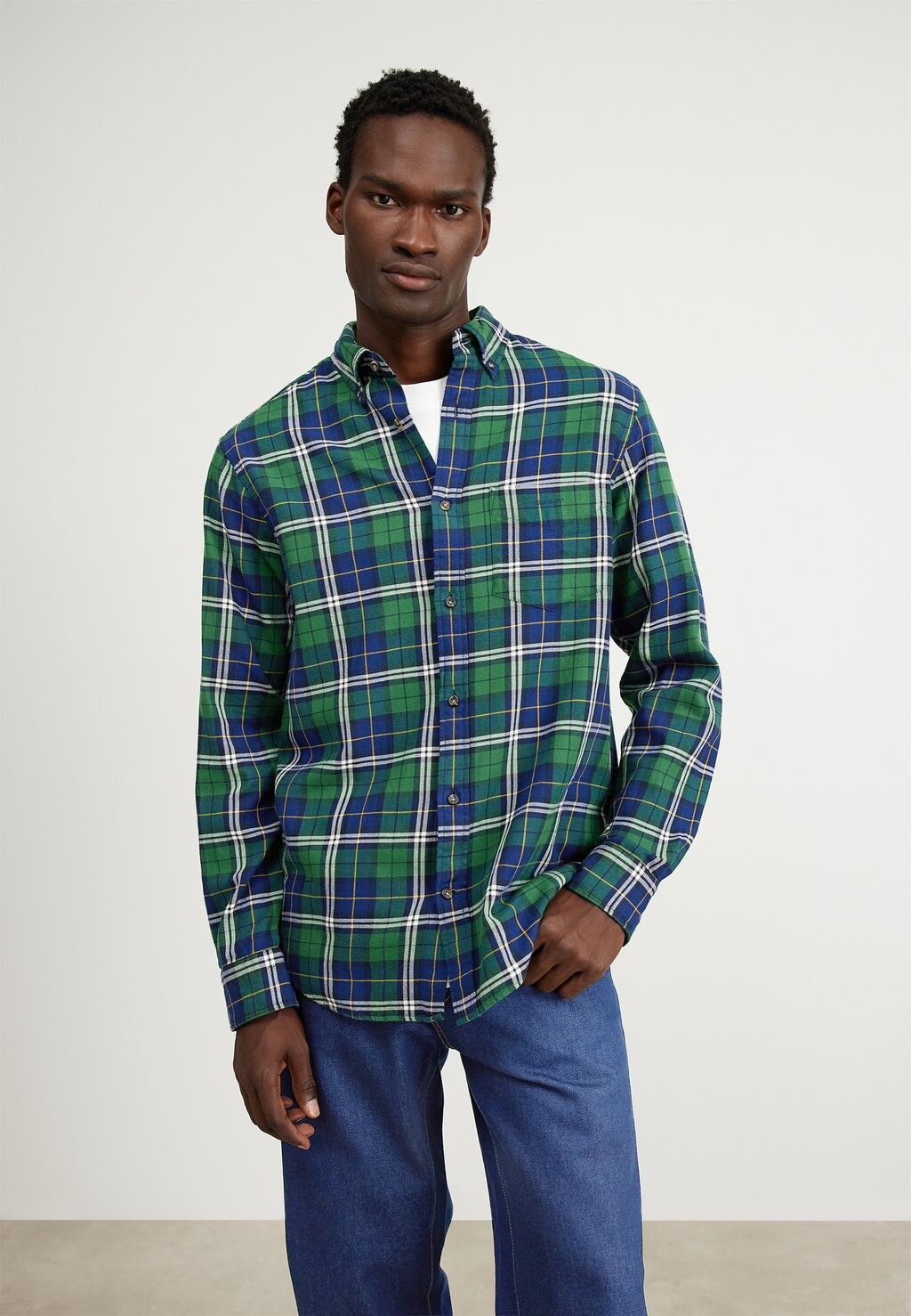 

Рубашка CHECK SHIRT GANT, морской оттенок