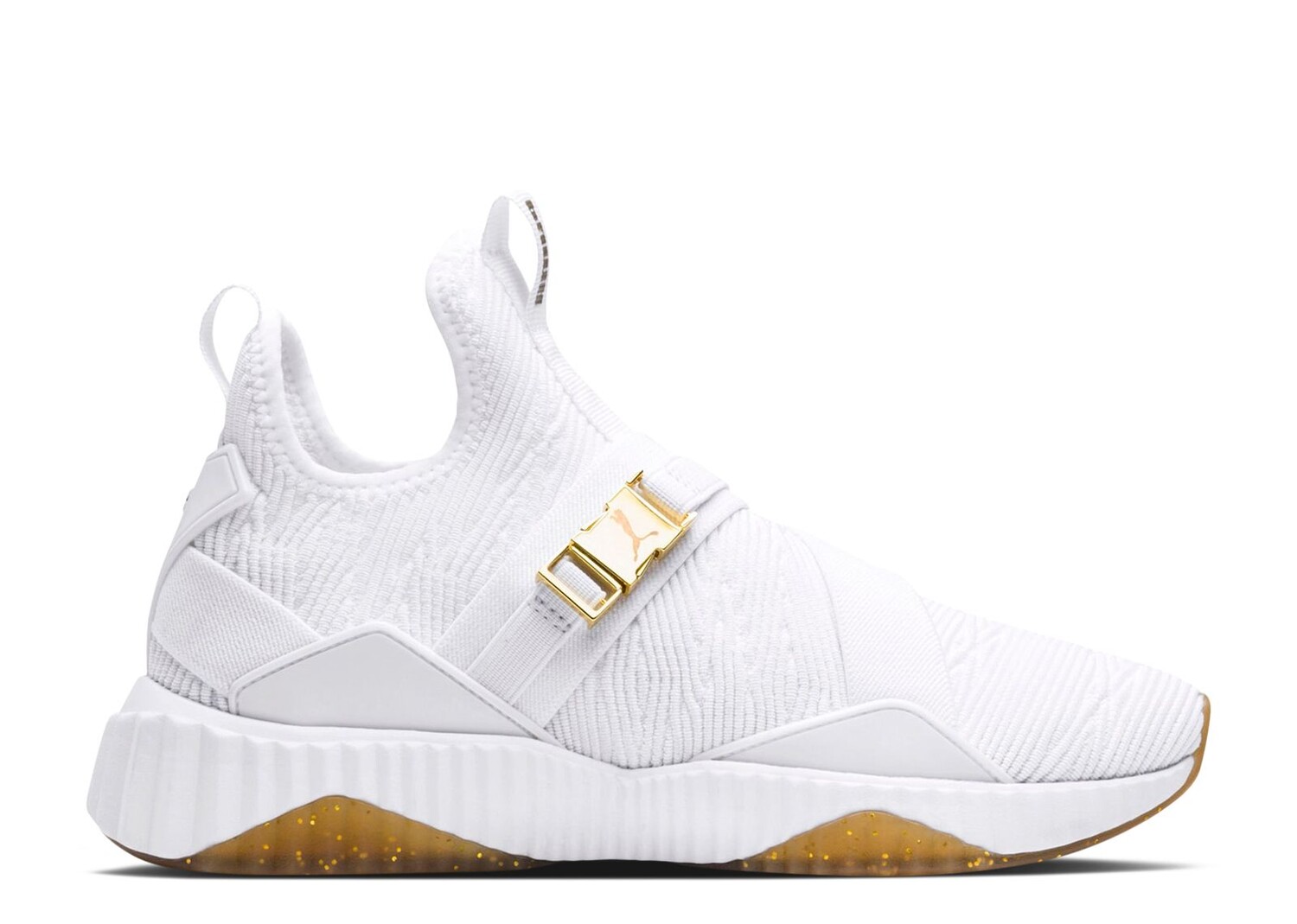

Кроссовки Puma Wmns Defy Varsity Mid 'White Metallic Gold', белый