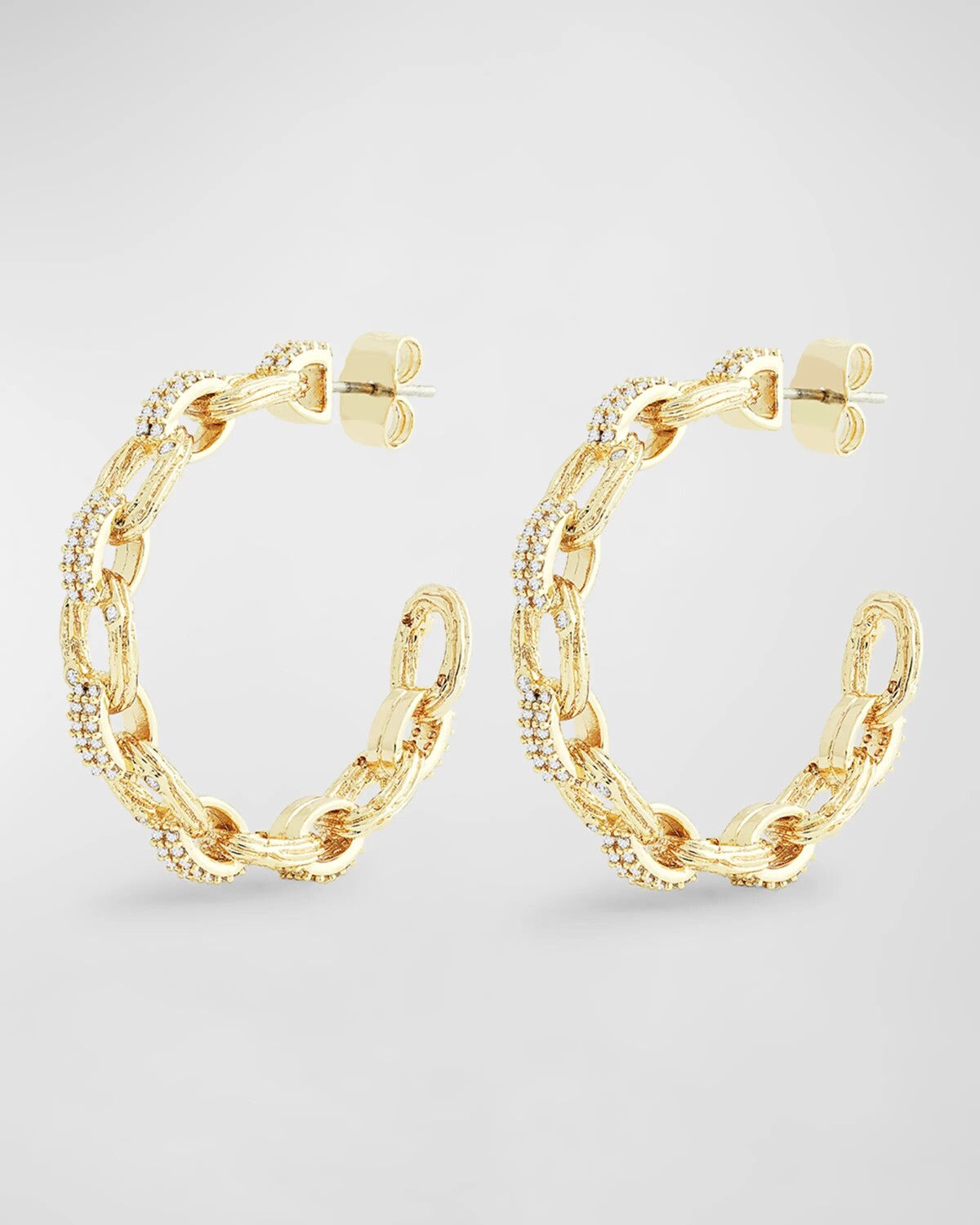 

Серьги-кольца-цепочки «Зачарованный лес» Anabel Aram Jewelry, цвет Gold
