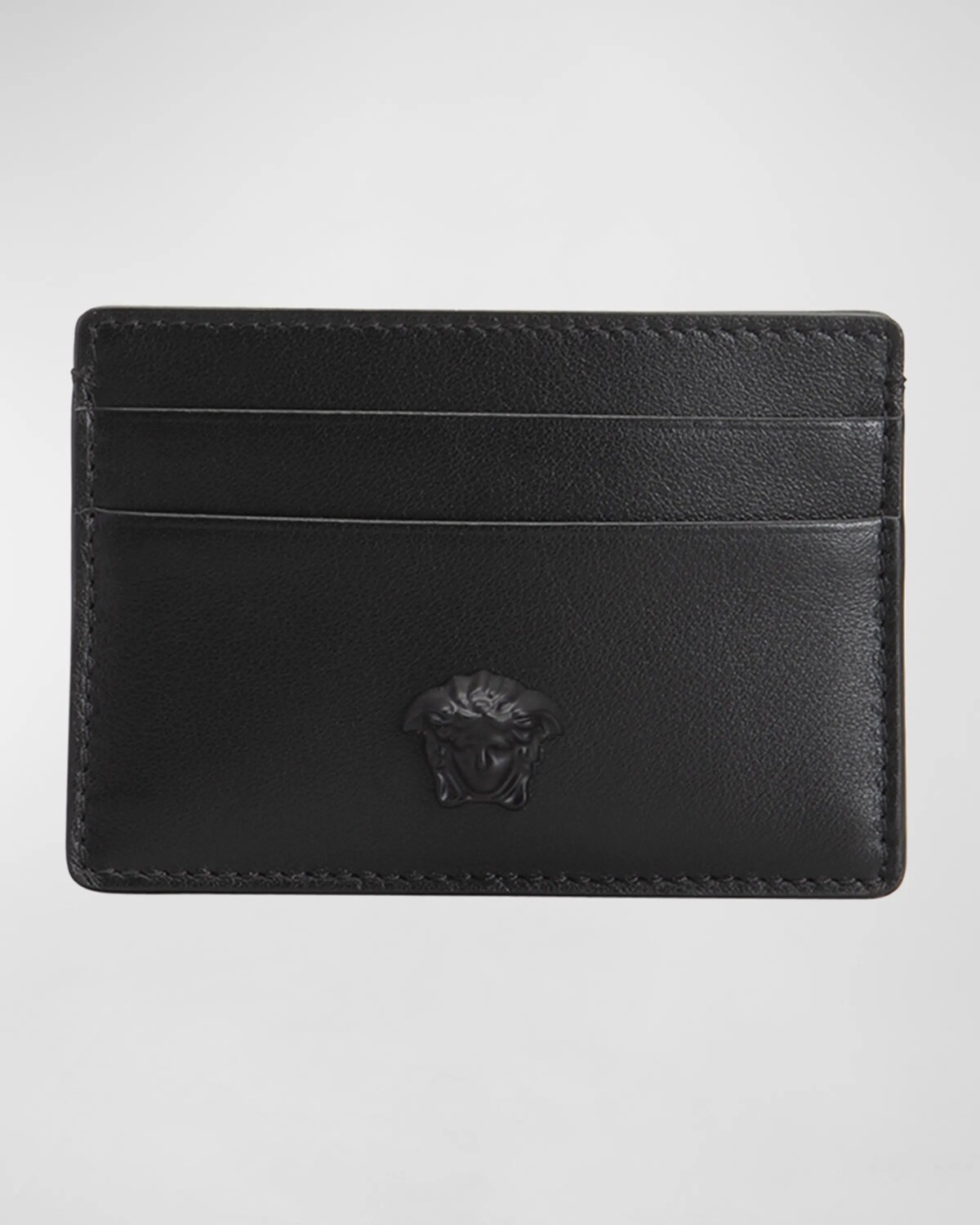 

Мужской кожаный футляр для визиток с Медузой Versace, цвет Black