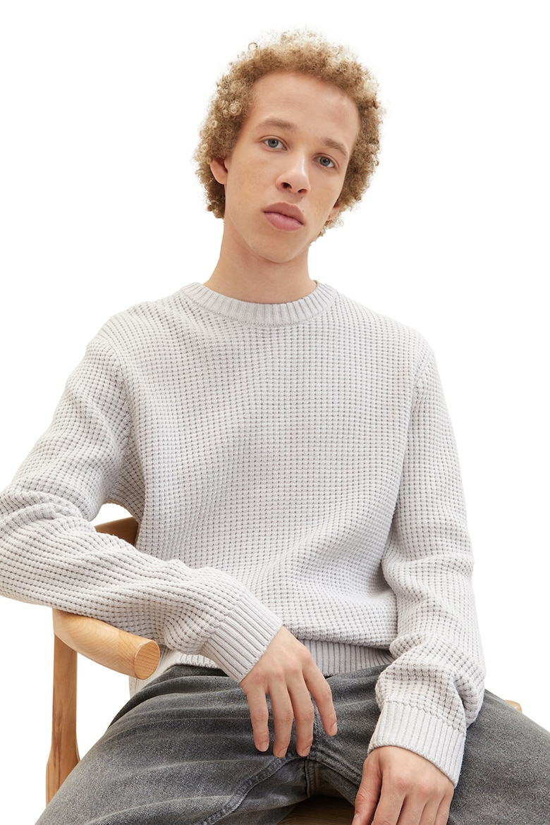 цена Рельефный свитер Tom Tailor, серый