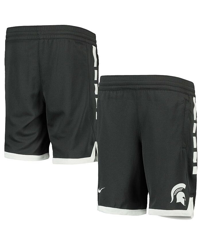

Антрацитовые шорты Big Boys Michigan State Spartans Elite Performance Nike, серый