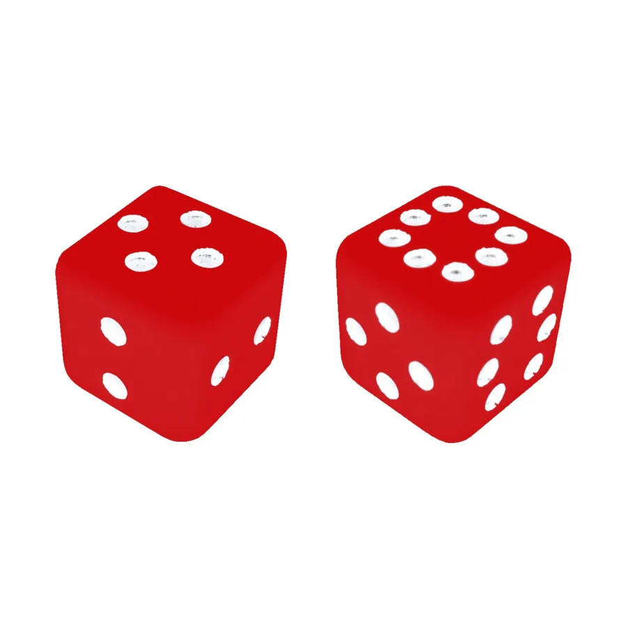 

Кости Зихермана - красные (2), Dice (Legends of Ravenhall)