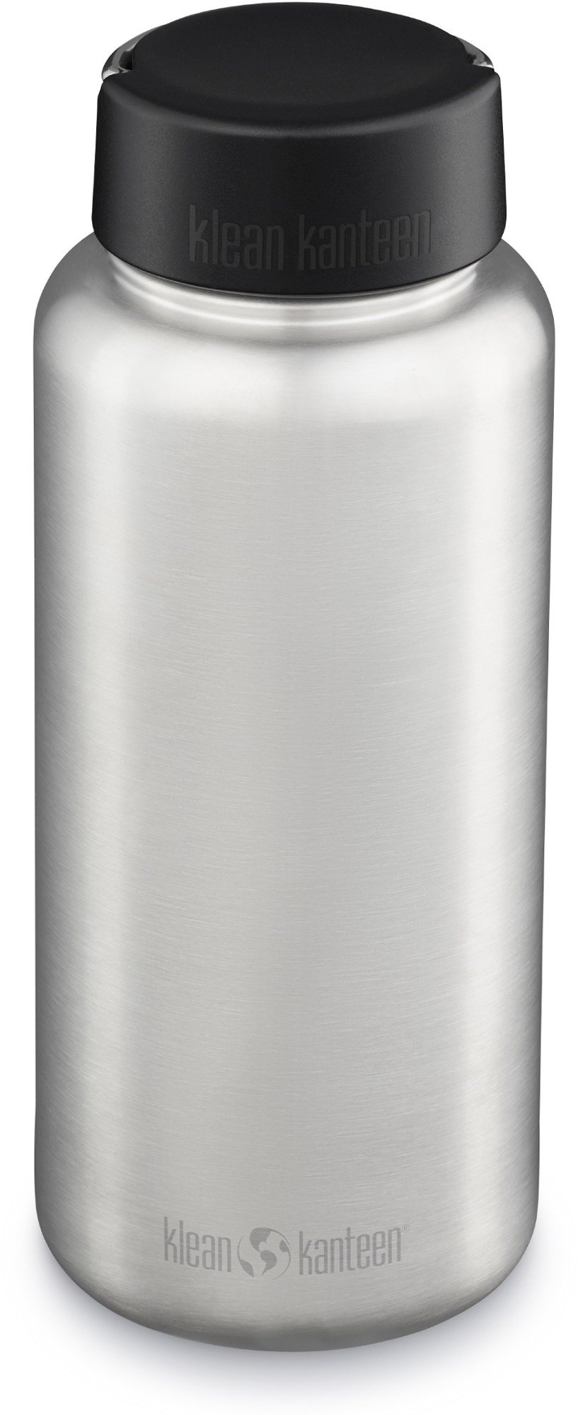 Бутылка для воды из переработанной нержавеющей стали с петлевой крышкой - 40 эт. унция Klean Kanteen, серый