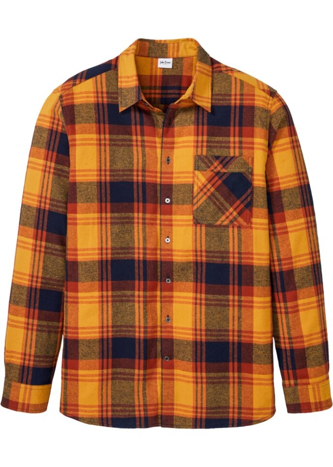 

Фланелевая рубашка с длинными рукавами John Baner Jeanswear, синий