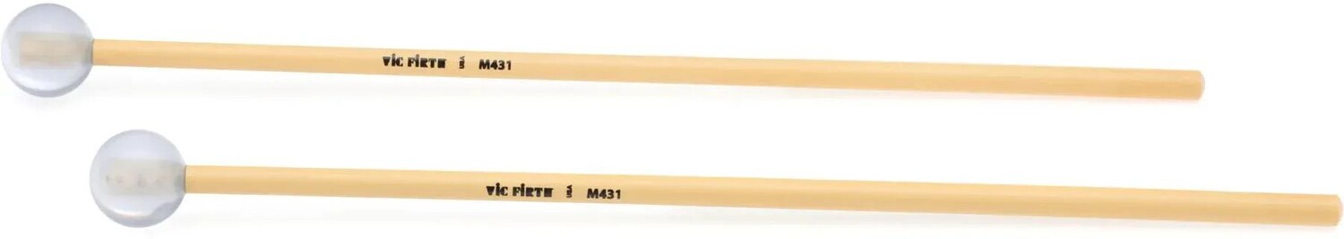 

Колотушки для клавиатуры Vic Firth M431 Articulate Series — круглый лексановый стержень, ротанг