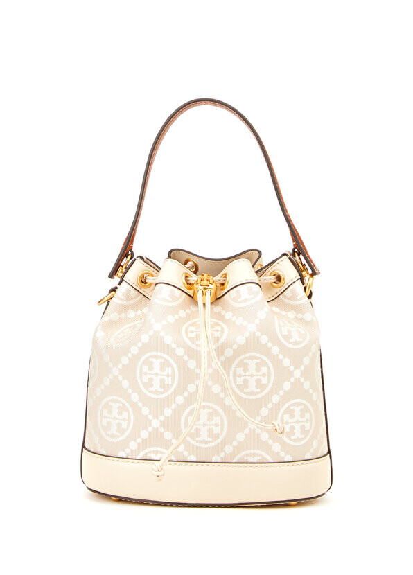 

Белая женская сумка t monogram на шнурке Tory Burch