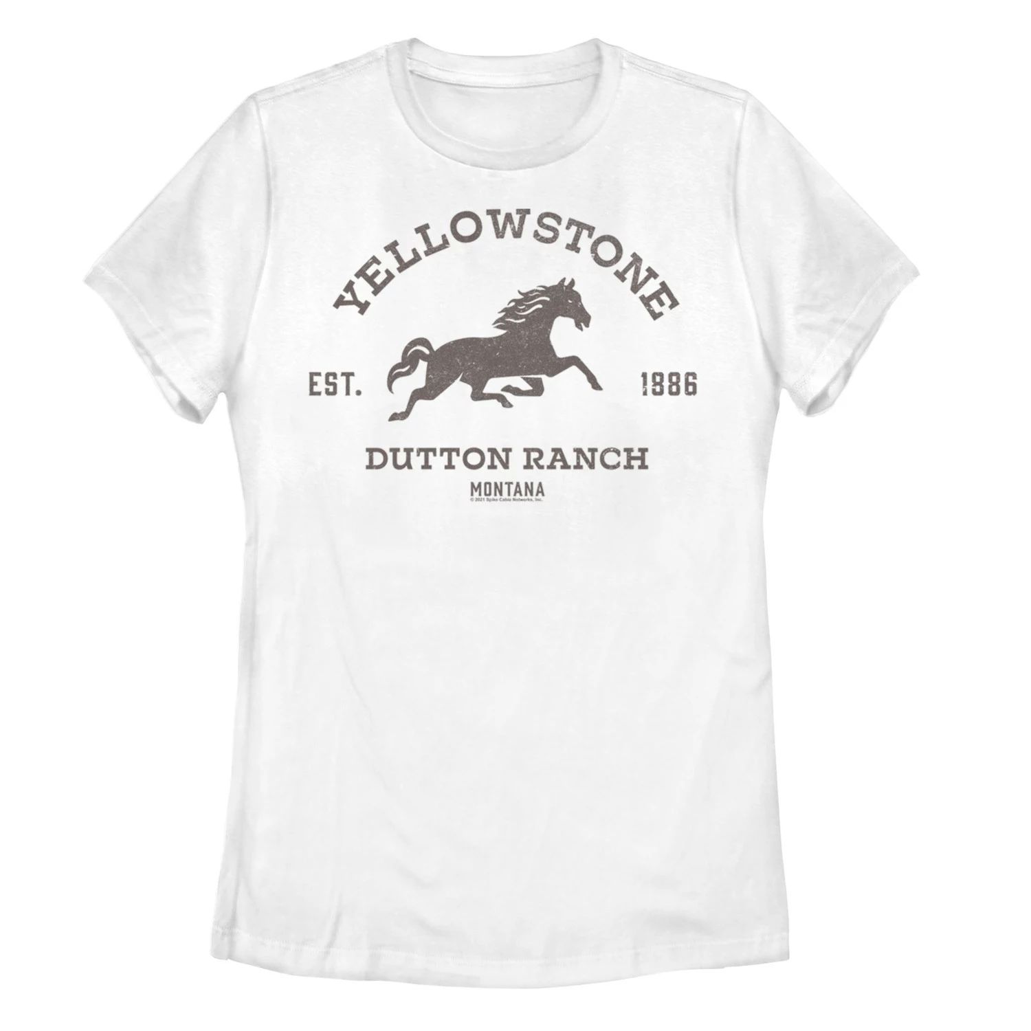 Юниорская футболка с логотипом Yellowstone Dutton Ranch Montana Horse Licensed Character