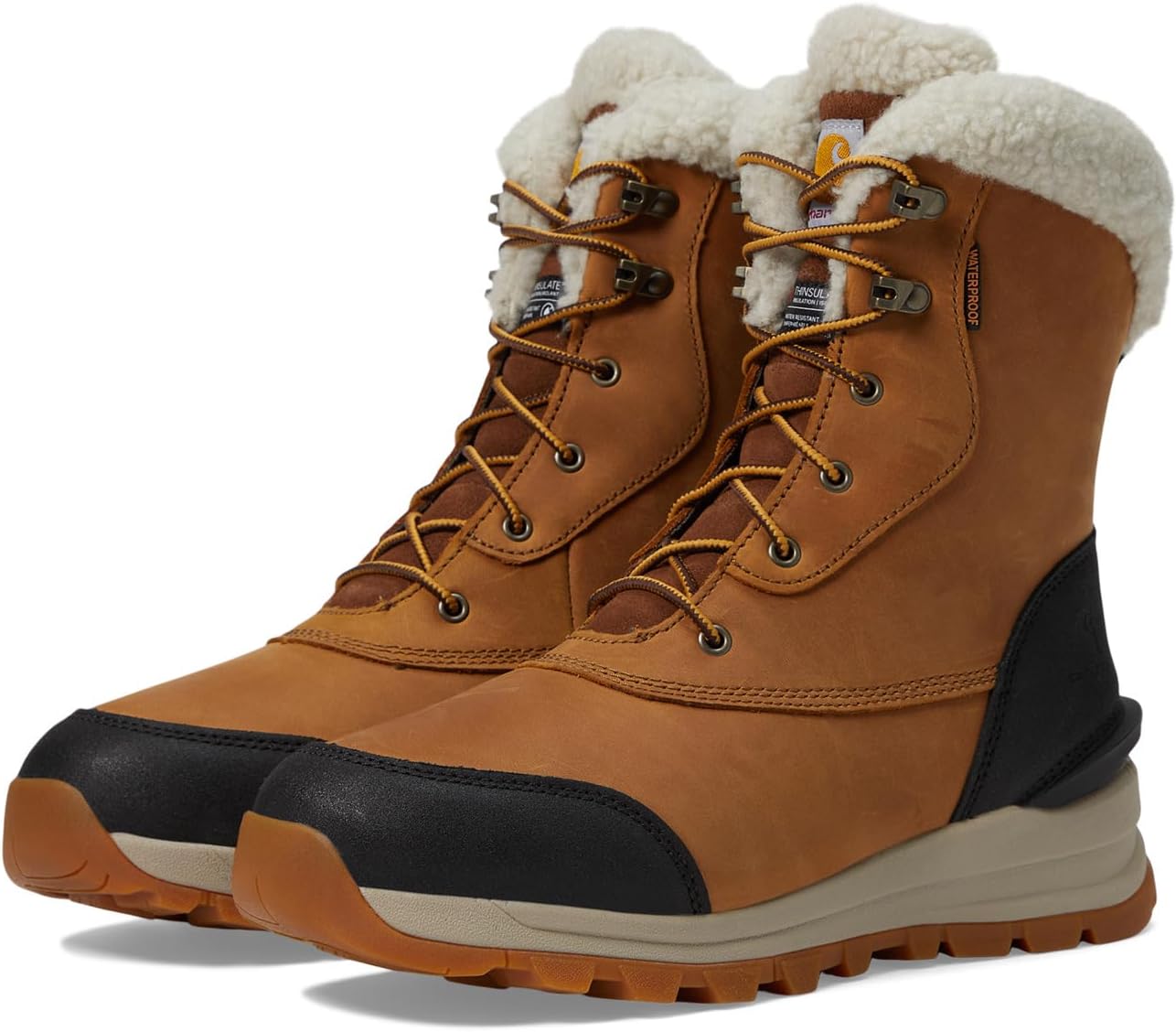 цена Зимние ботинки Pellston WP Ins. 8 Winter Boot Carhartt, цвет Light Brown Oil Nubuck