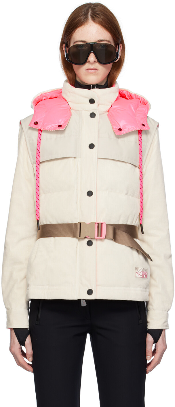 

Moncler Grenoble Off-White Пуховик Tetras