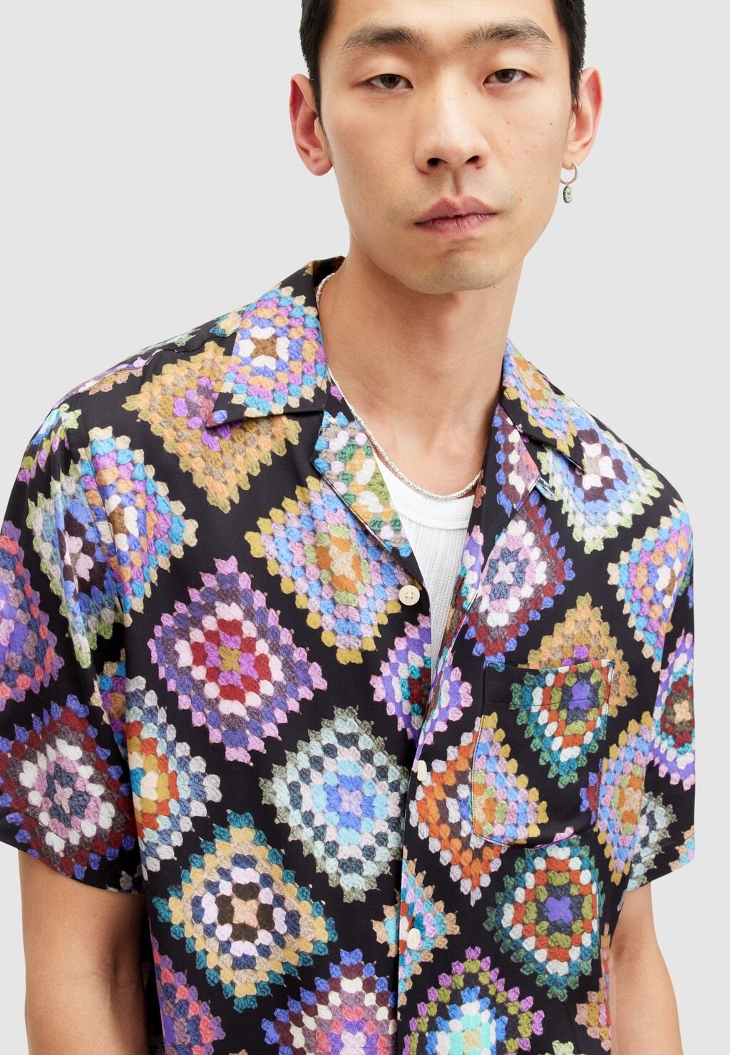 

Рубашка Tunar Shirt AllSaints, черный
