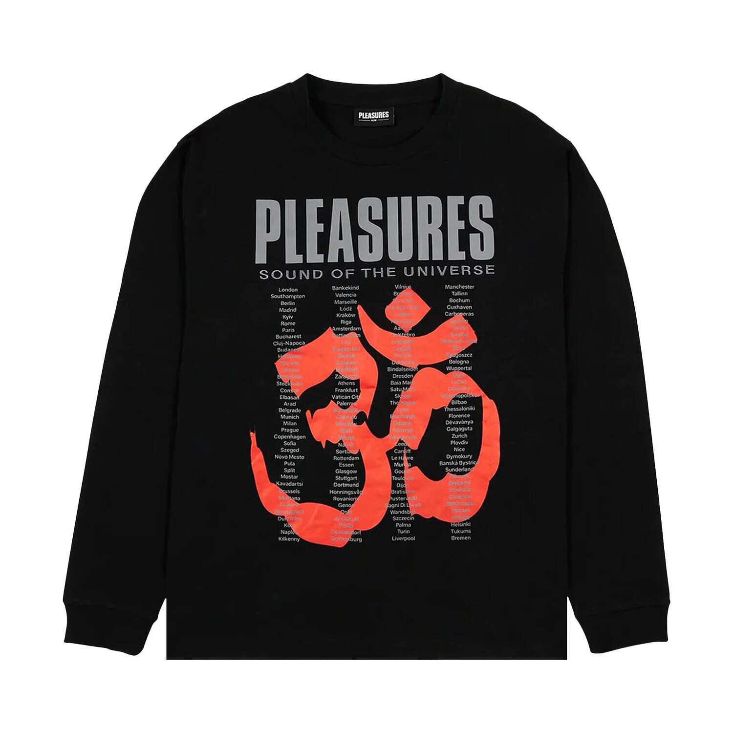 

Футболка Pleasures Universe с длинными рукавами, черная