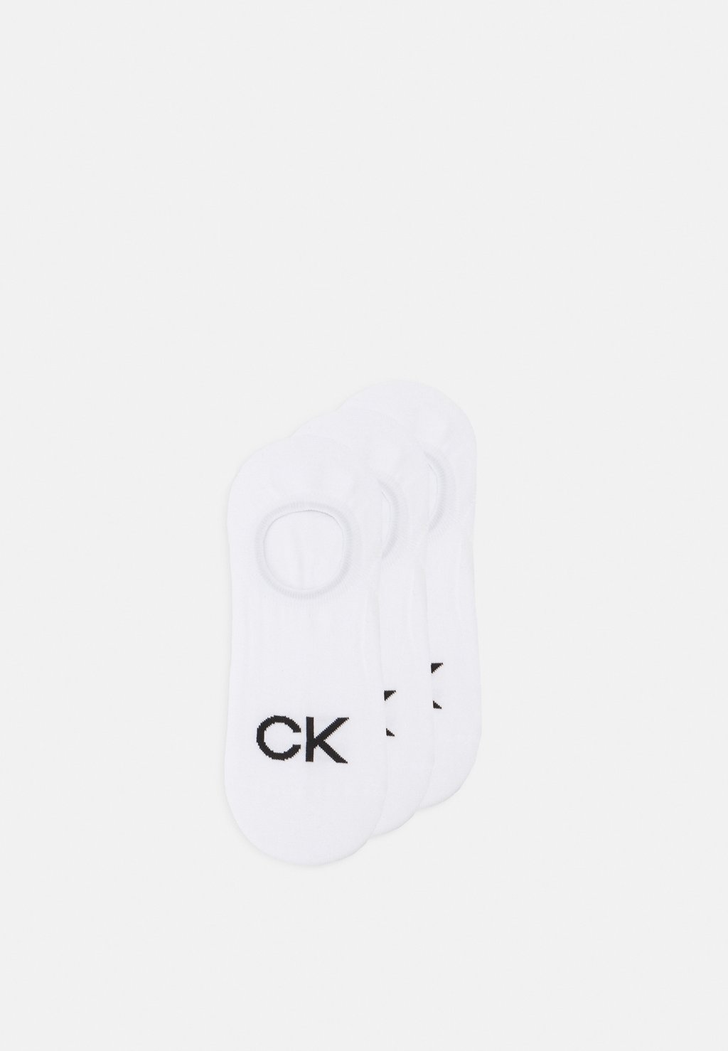 Носки до щиколотки FOOTIE HIGH CUT LOGO 3 PACK UNISEX Calvin Klein Underwear, цвет White цена и фото