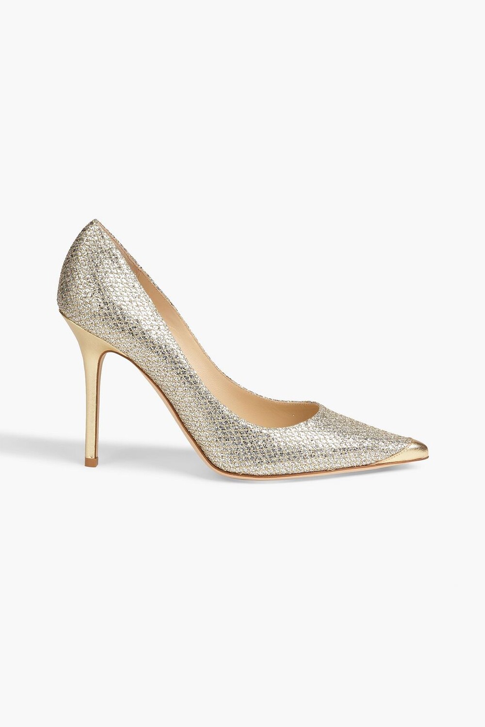 

Тканые туфли Abel с блестками JIMMY CHOO, золотой, Желтый