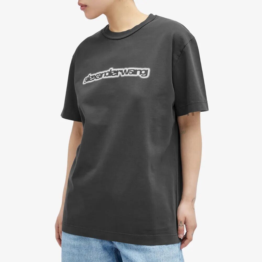 

Alexander Wang Футболка с рисунком Halo Glow, серый