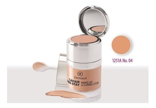 

Тональный крем и консилер 04 Tan, 30 мл Dermacol, Caviar Long Stay