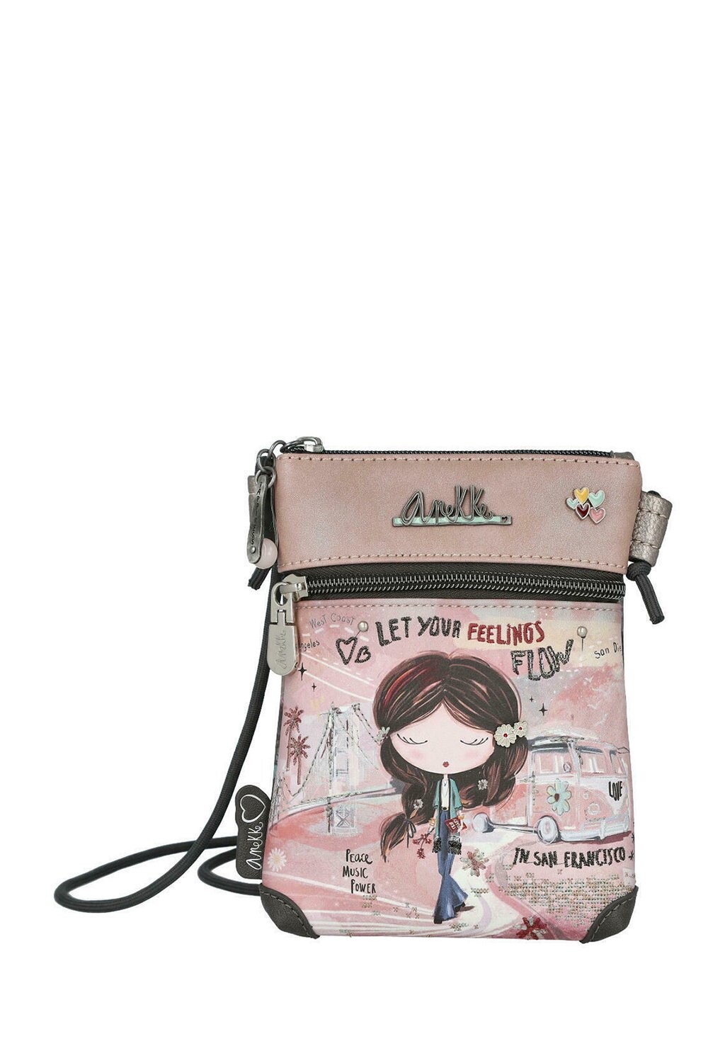 

Сумка через плечо MINI CON BOLSILLO FRONTAL Anekke, розовый