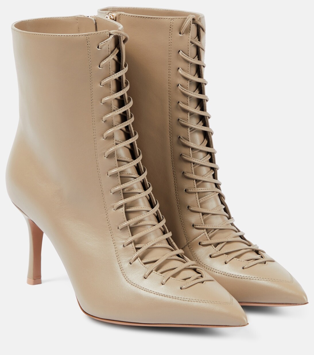 

Кожаные ботильоны blaine 80 на шнуровке Malone Souliers, коричневый