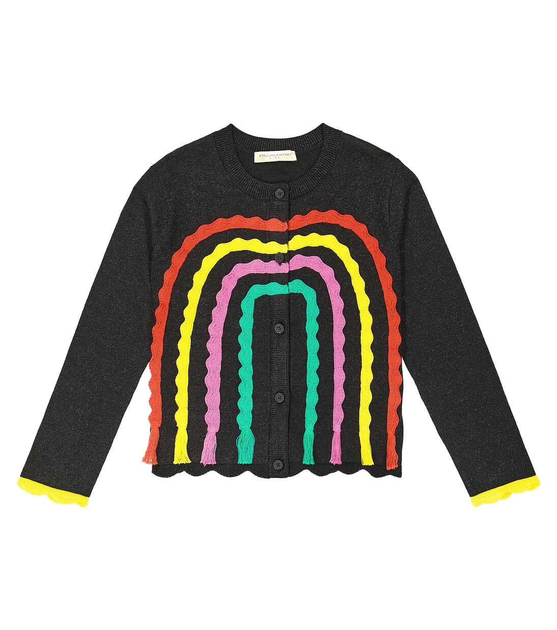 

Кардиган из смесового хлопка с оборками Stella Mccartney Kids, мультиколор