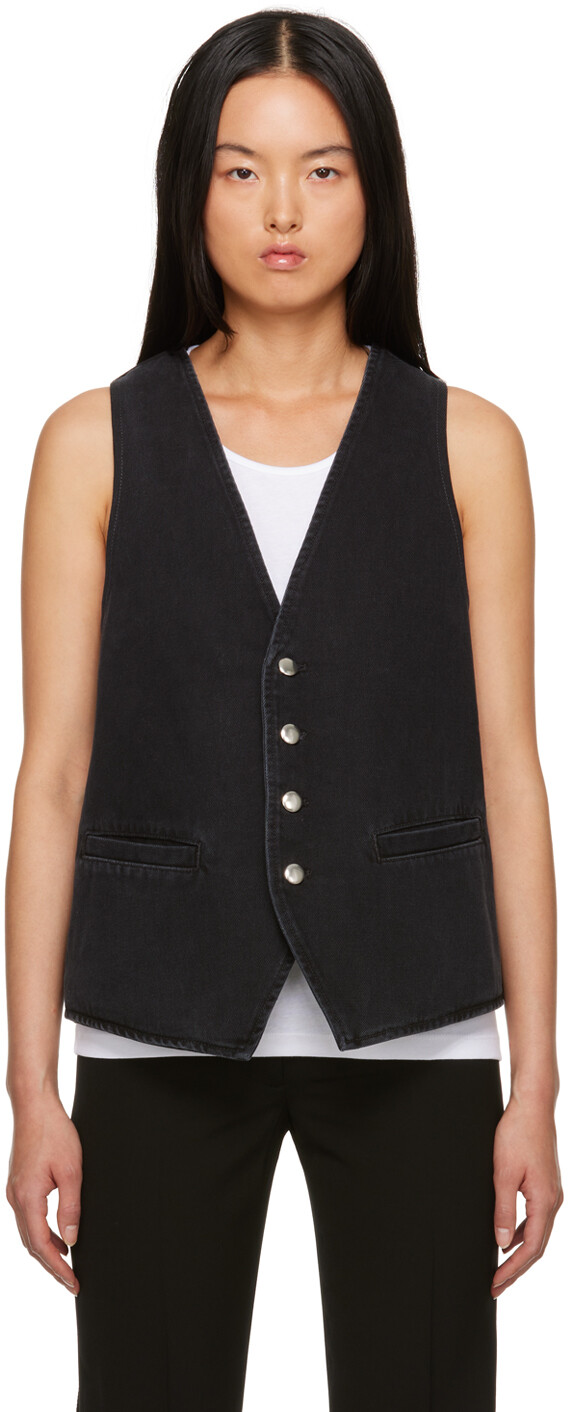 

Черный джинсовый жилет Ann Demeulemeester Charlotte