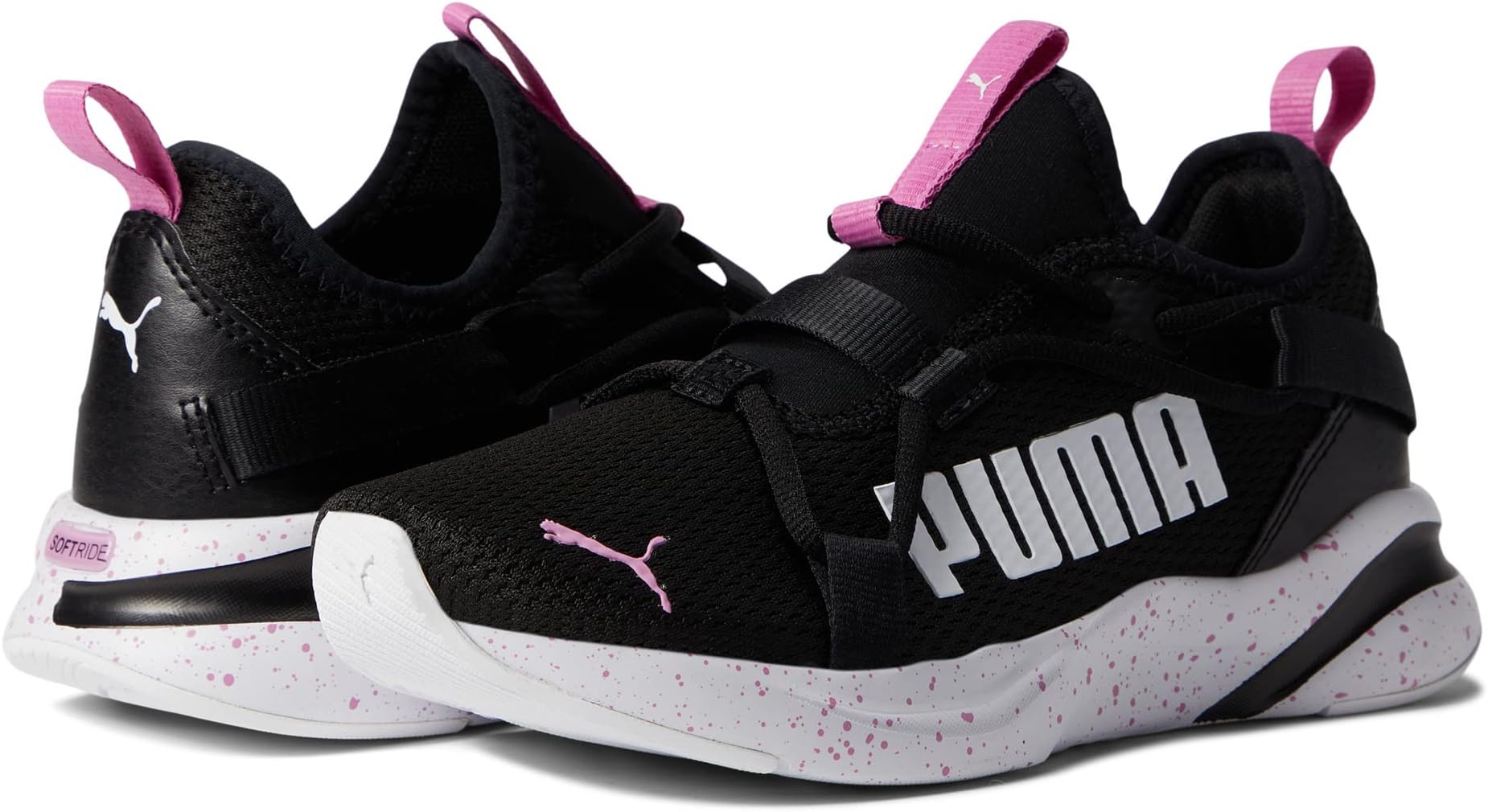 

Кроссовки Softride Rift Slip-On Speckle PUMA, цвет Puma Black/Puma White/Opera Mauve