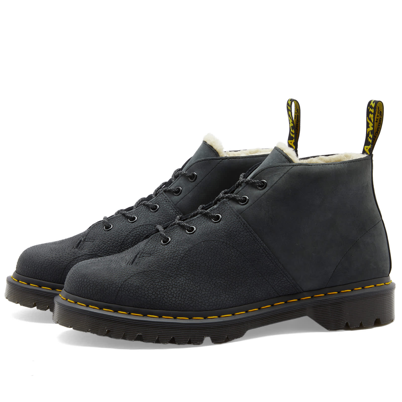 

Ботинки Dr. Martens Church Monkey, цвет Black Nubuck