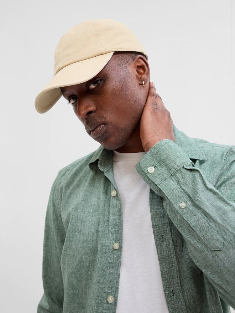 

Стандартная льняная рубашка Gap, зеленый