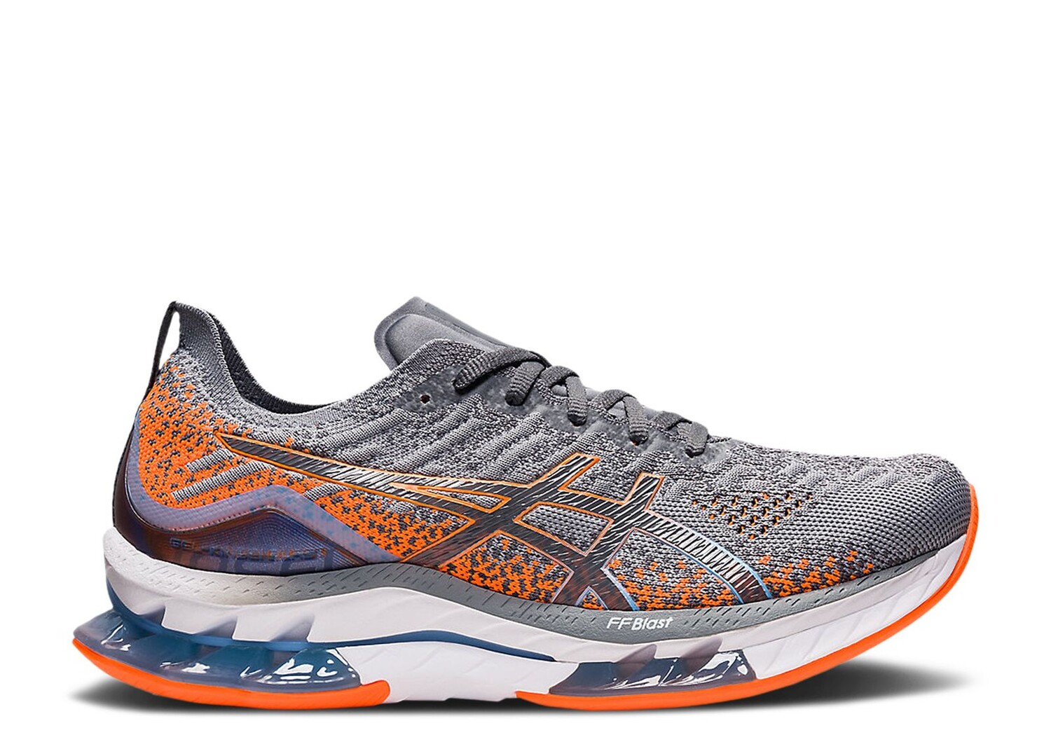 

Кроссовки ASICS Gel Kinsei Blast 'Sheet Rock Shocking Orange', серый