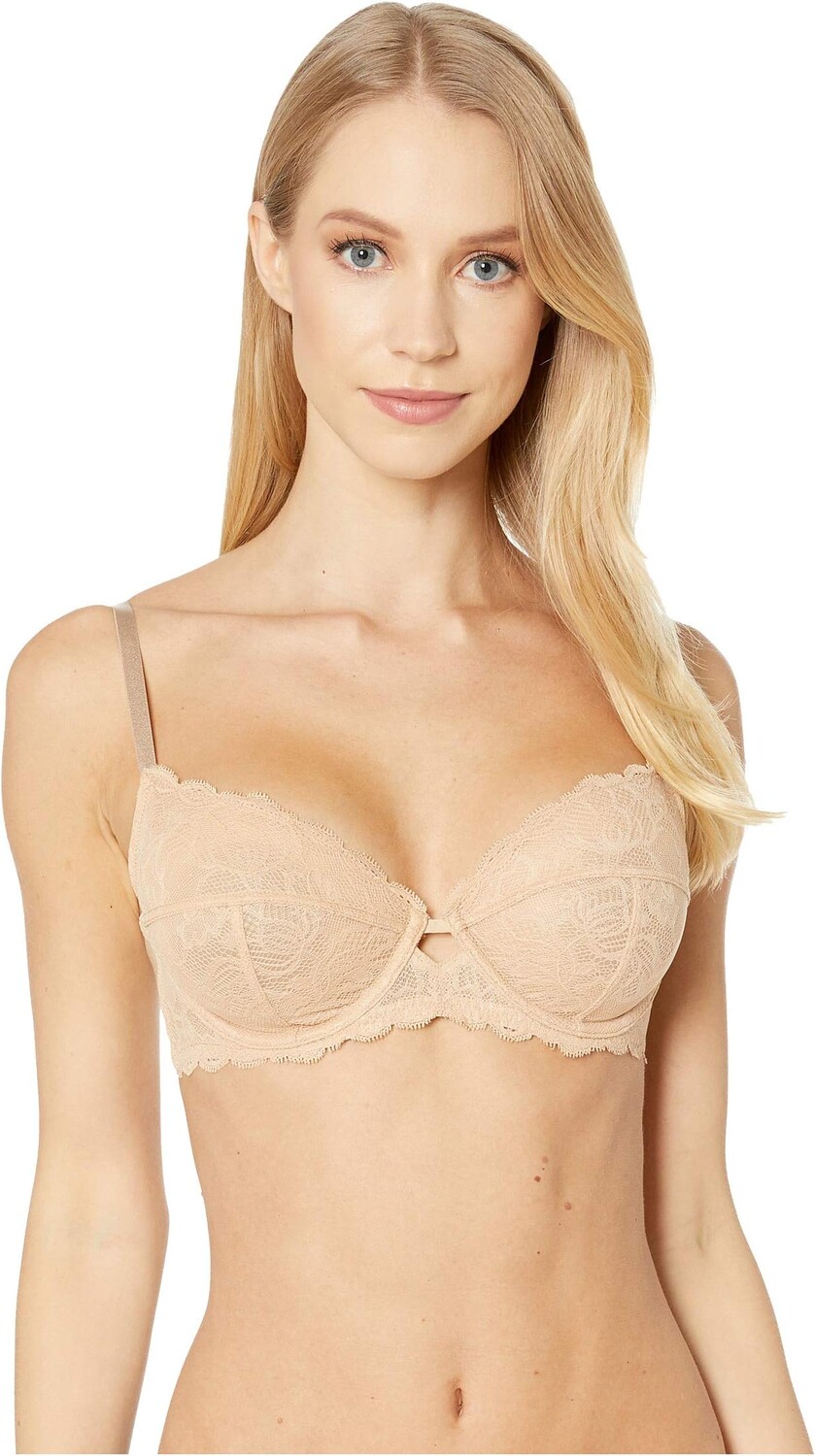 

Соблазнительный комфорт с кружевом, полное покрытие, без подкладки Calvin Klein Underwear, цвет Bare