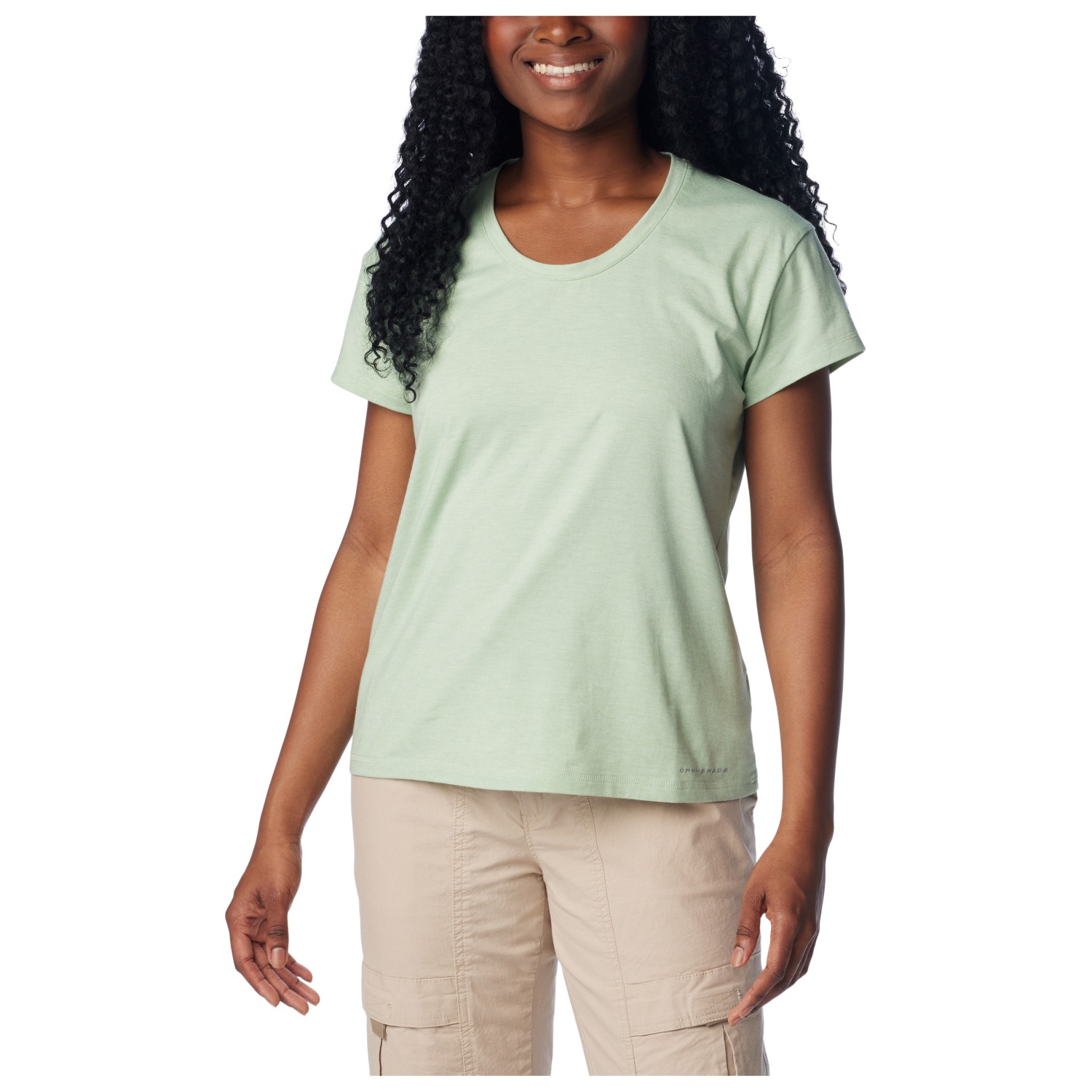 Функциональная рубашка Columbia Women's Sun Trek S/S Tee, цвет Sage Leaf Heather