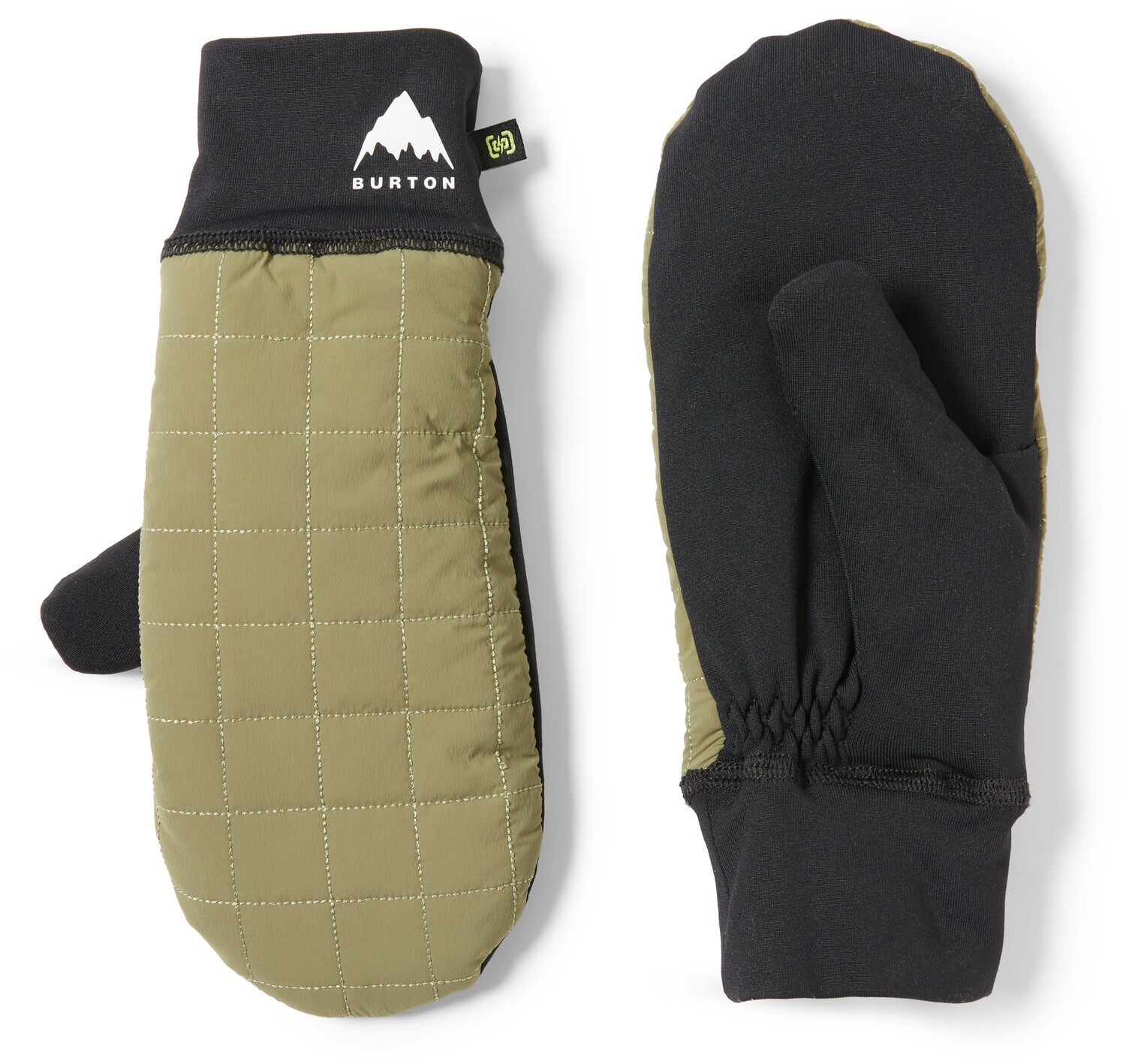 

Тяжелые стеганые варежки Burton, зеленый