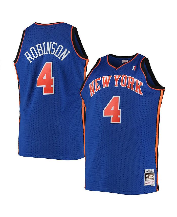 

Мужская синяя футболка Nate Robinson New York Knicks Big and Tall Hardwood Classics Swingman Mitchell & Ness, синий