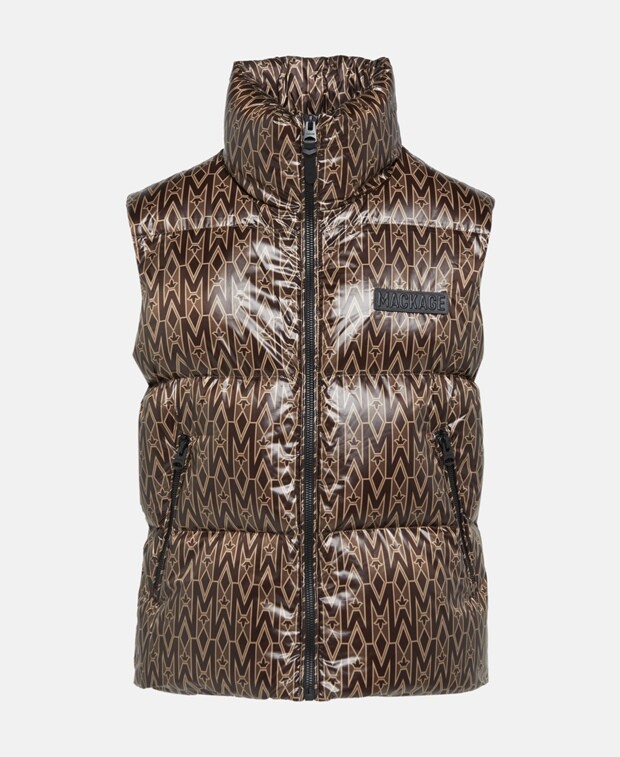 

Пуховый жилет Mackage, кофе