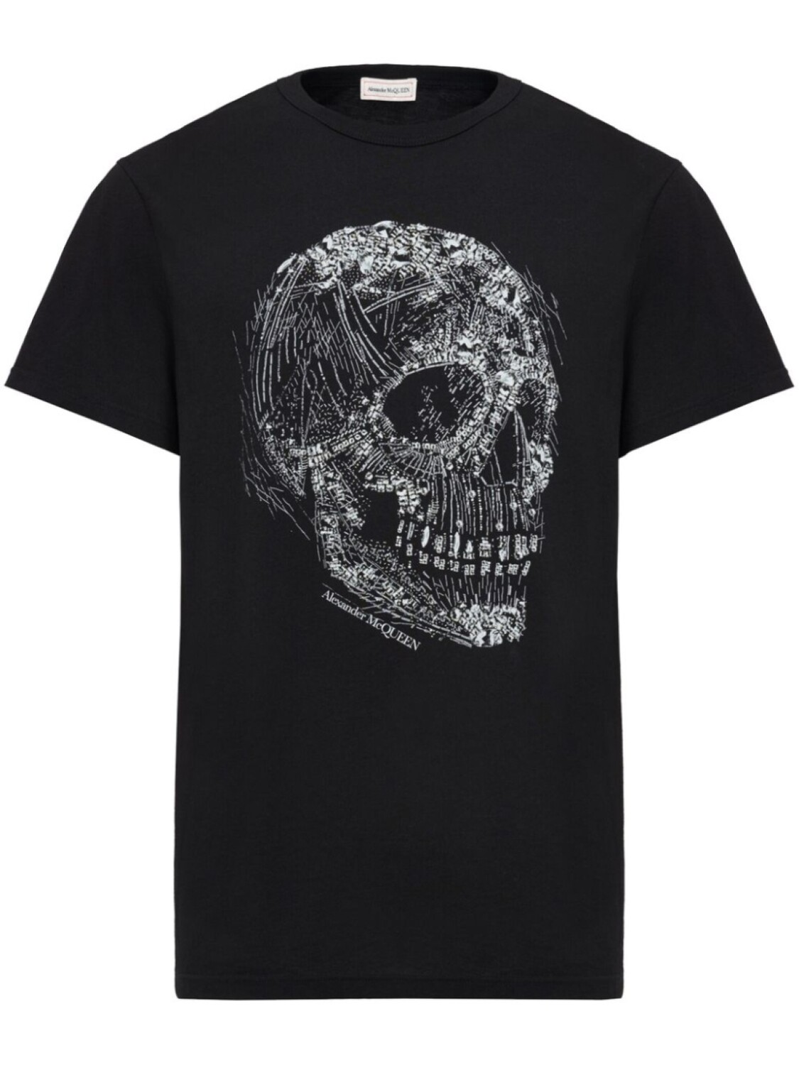 

Alexander McQueen футболка с декором Skull, черный
