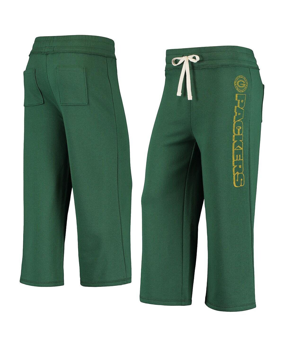 

Женские зеленые укороченные брюки Green Bay Packers Junk Food, зеленый
