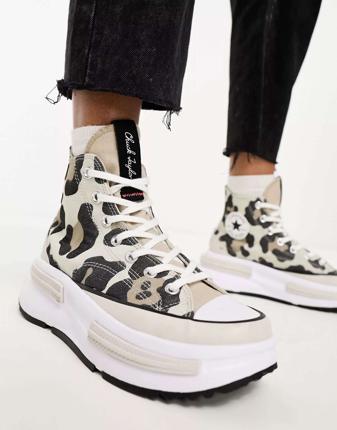 

Кроссовки Converse Run Star Legacy CX Hi с леопардовым принтом
