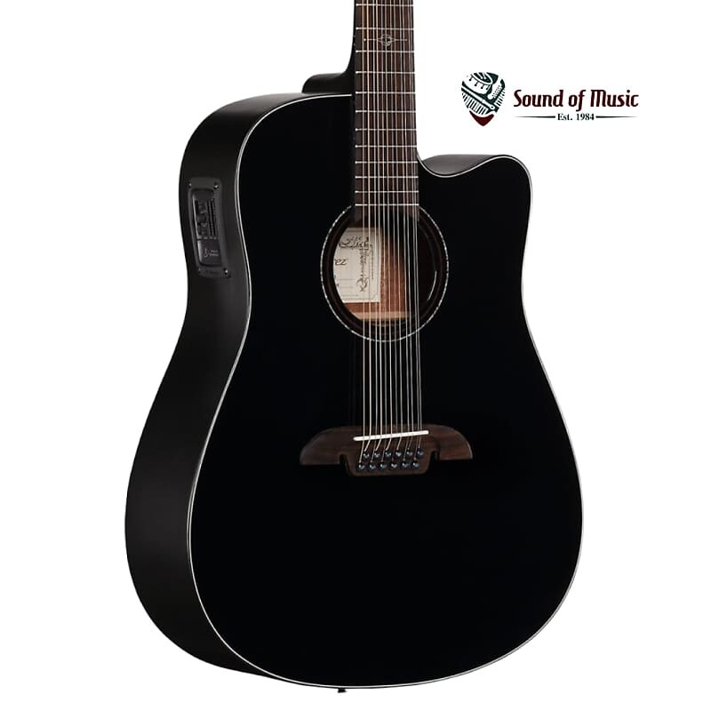 

Акустическая гитара Alvarez Artist AD60-12CEBK Dreadnought 12 String Acoustic-Electric w/ Cutaway, EQ & Tuner