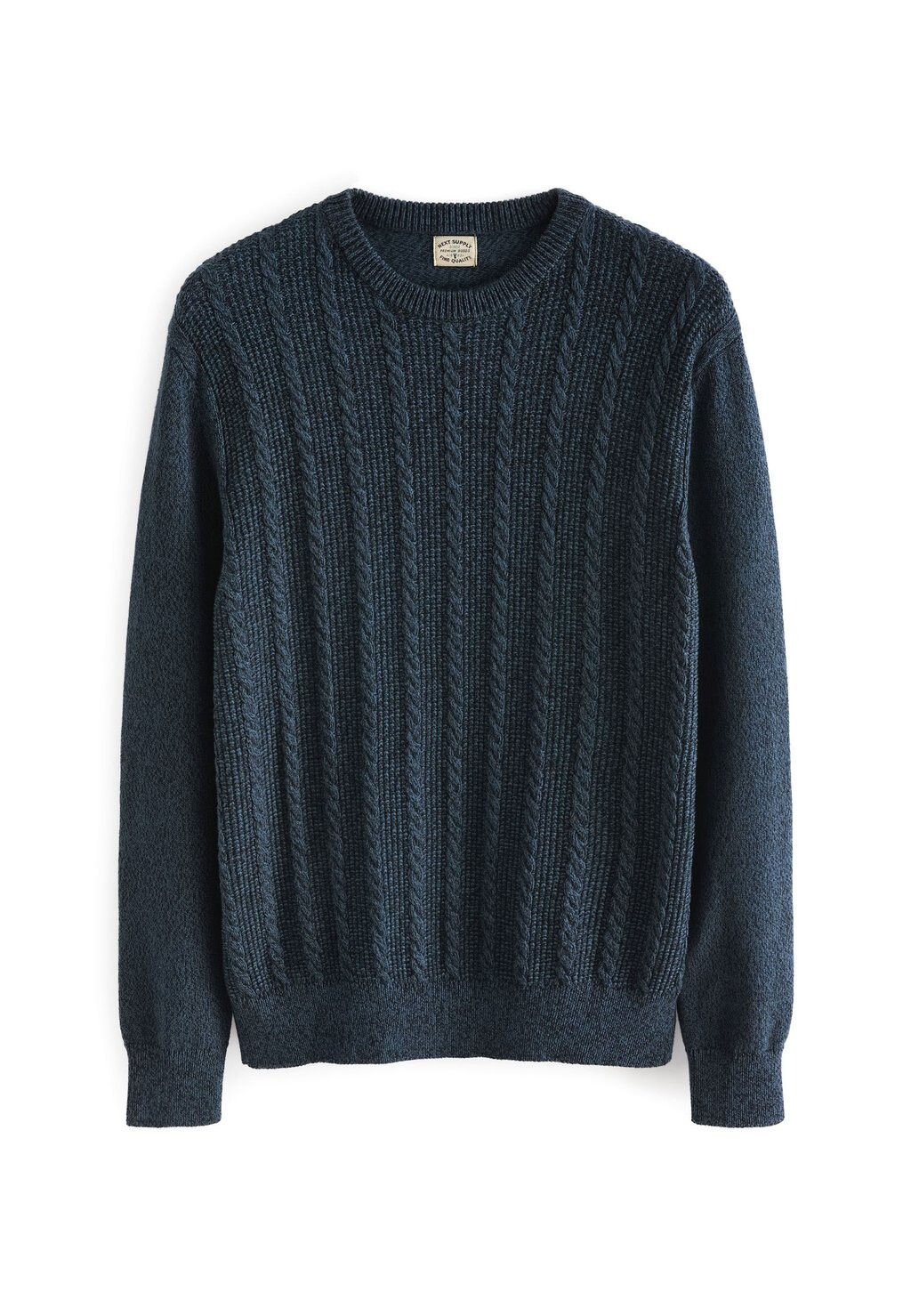 

Вязаный джемпер TWIST CABLE CREW Next, цвет navy blue