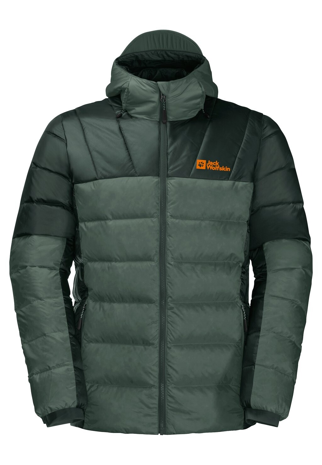 

Пуховик NEBELHORN HOODY M Jack Wolfskin, цвет hedge green