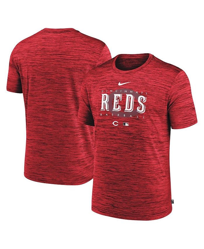 

Мужская красная футболка Cincinnati Reds Authentic Collection Velocity Performance Practice Practice Nike, красный